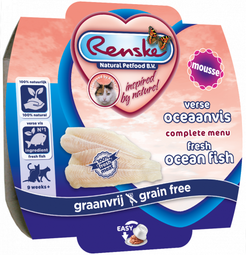 Renske Cat fresh oceanfish with tuna and shrimps - świeże mięso z białych ryb z tuńczykiem i krewetkami 100 g